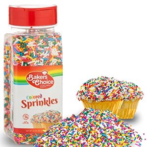 Bakers Choice Rainbow Sprinkles For Ice Cream Toppings