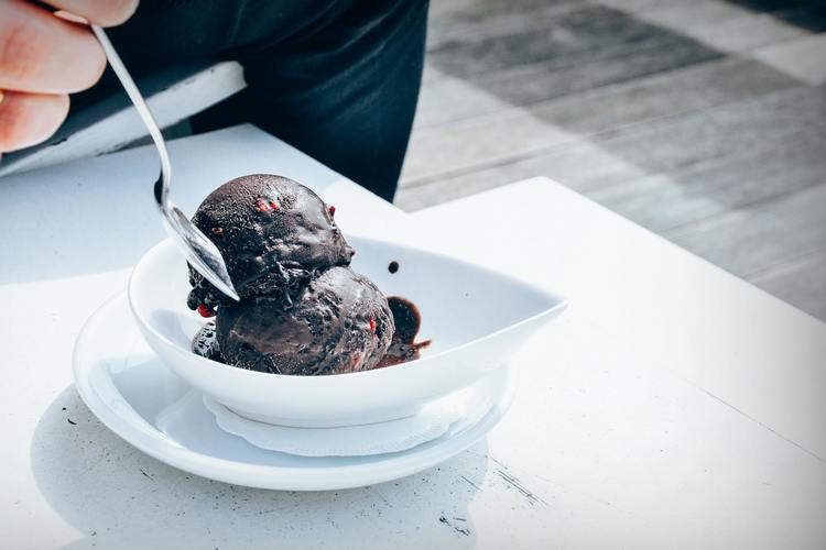 IceCream Recipe - Homemade Dark Chocolate Ice Cream