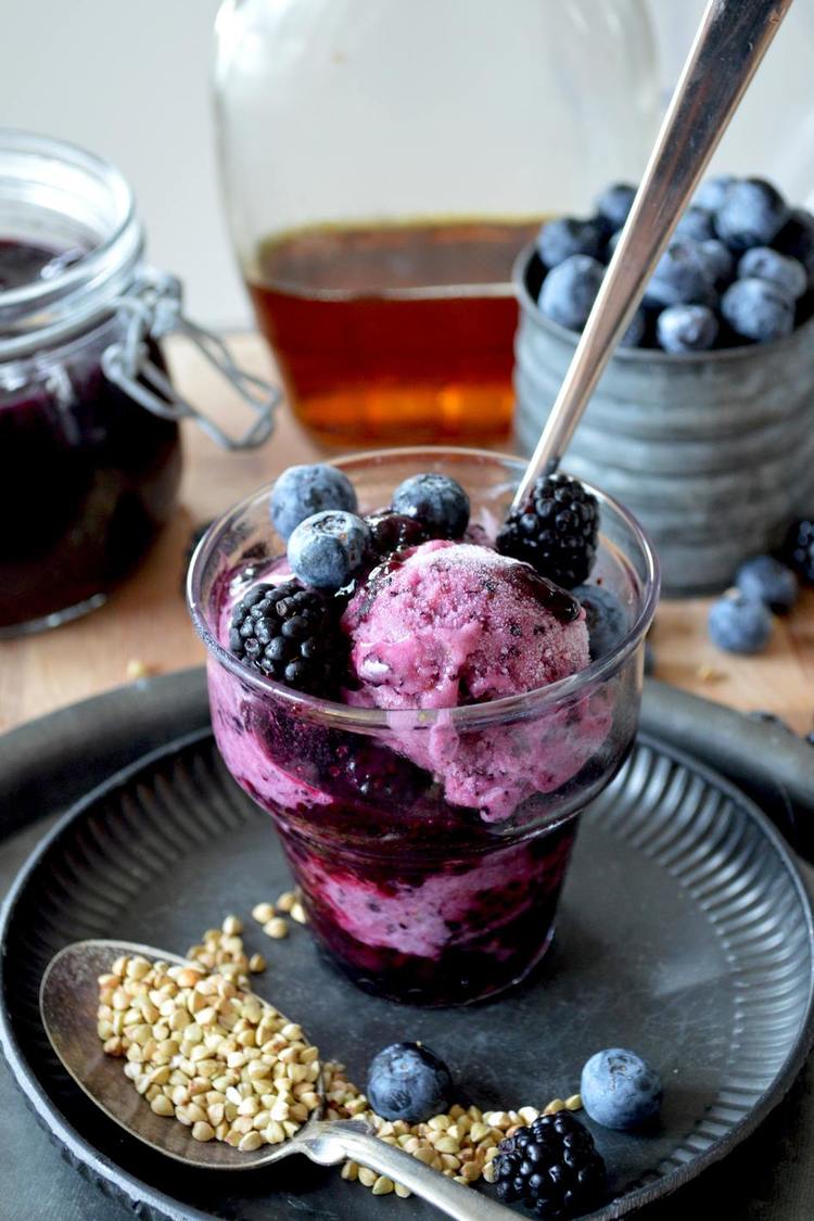 Homemade Mulberry Ice Cream - Ice Cream Recipe