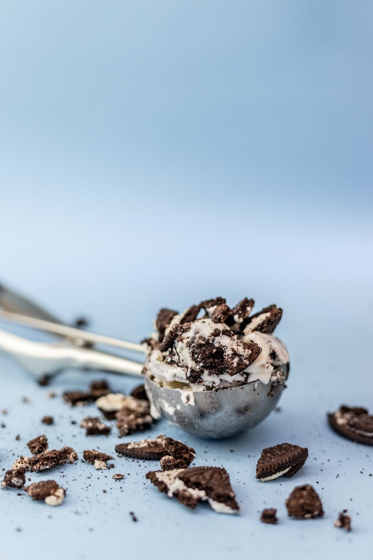 Ice Cream Recipe - Homemade Oreo Cookies Ice Cream