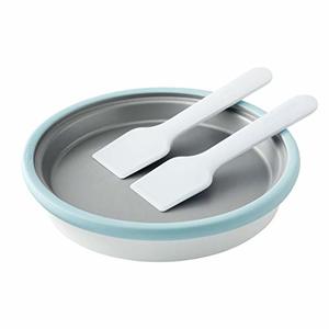 Make Ice Cream with this Fast-Freeze Surface Pan, then Scoop and Turn Until Ice Cream is Formed for Delicious Rolled Ice Cream
